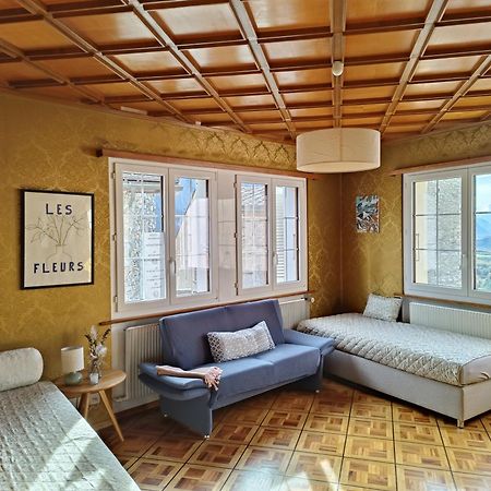 Casa Jenini - Wohnung Im Patrizierhaus Neben Schloss Leuk 외부 사진
